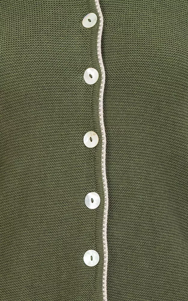 Strickjacke Ursula, tanne