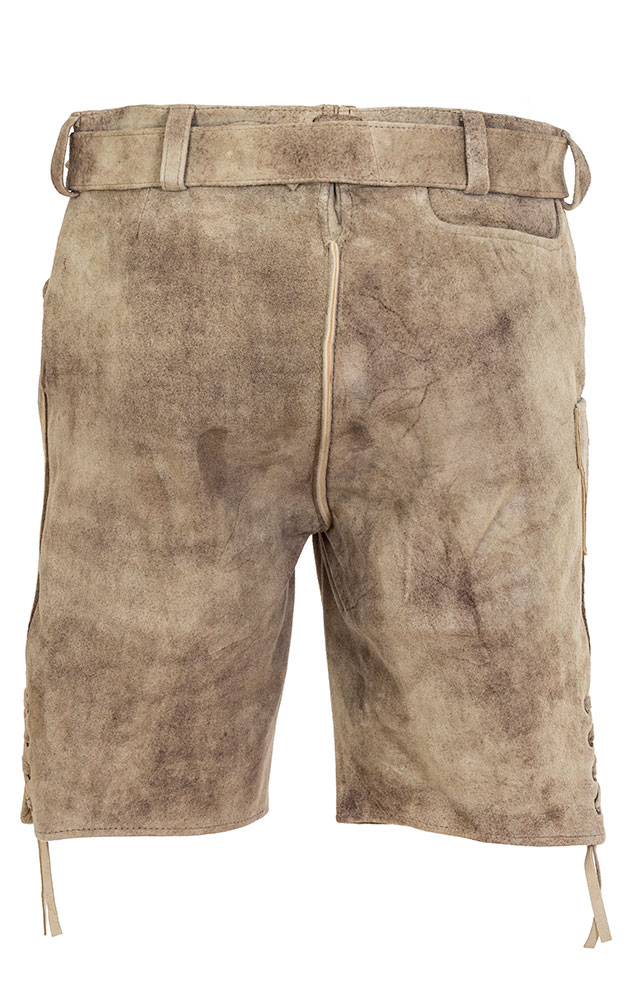 Lederhose Gote mit Gürtel, birke