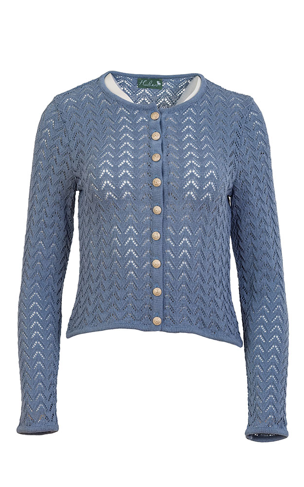Strickjacke Huberin 2, rauchblau