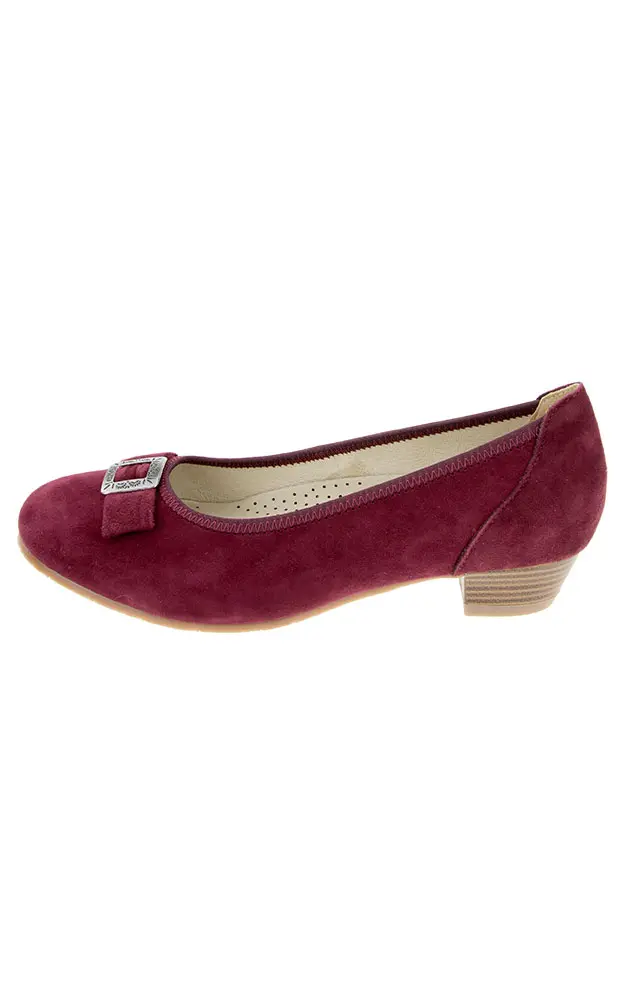 Velours-Schuhe 3004550024, bordo