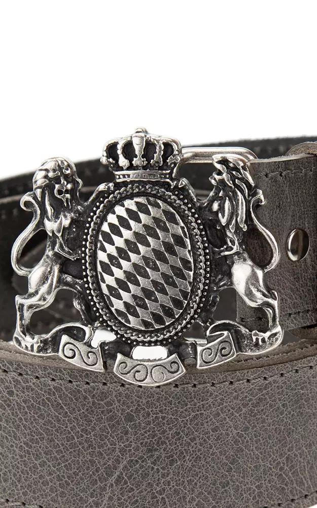 Gürtel 04069 Löwen groß, graubraun