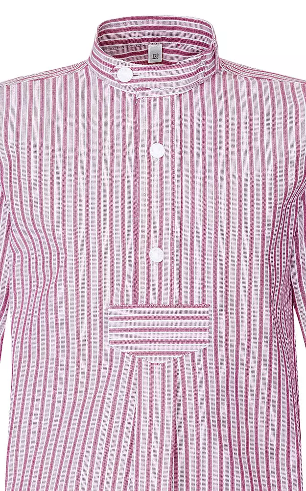 Kinderhemd Lukas, rot gestreift SK