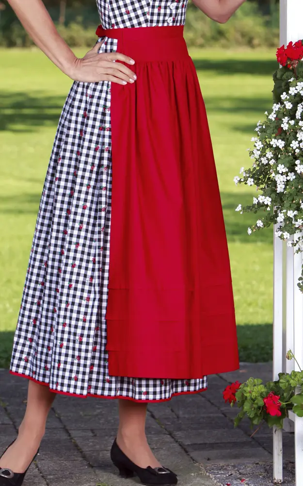 Schürze Stufen, hochrot