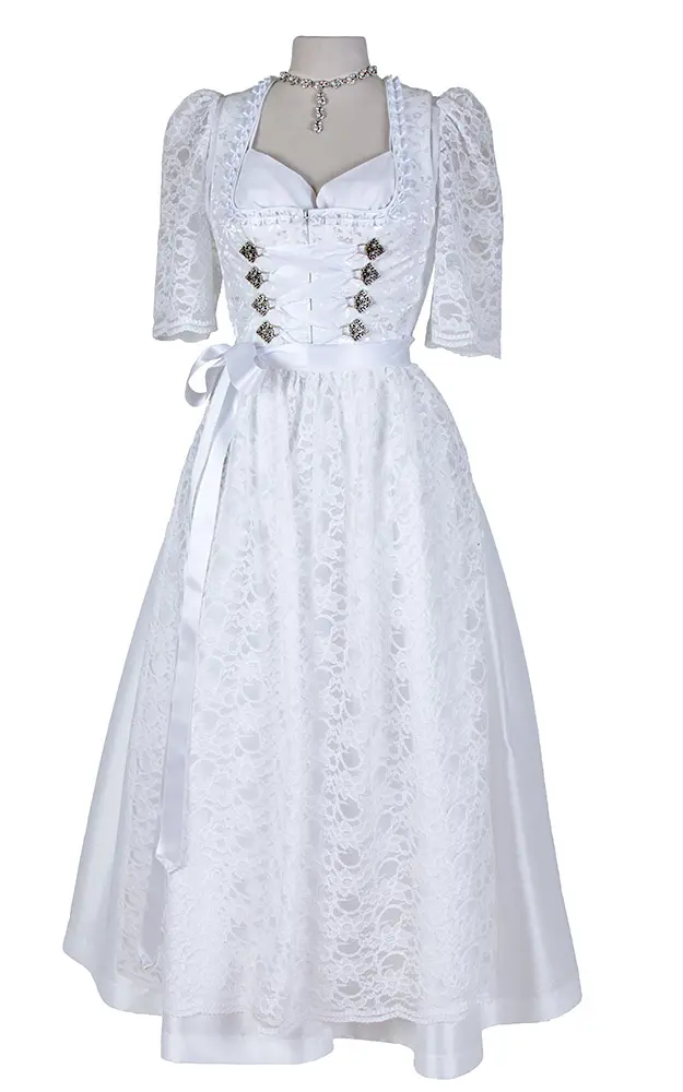 Blusendirndl Schwanensee /E weiß, ohne Schürze