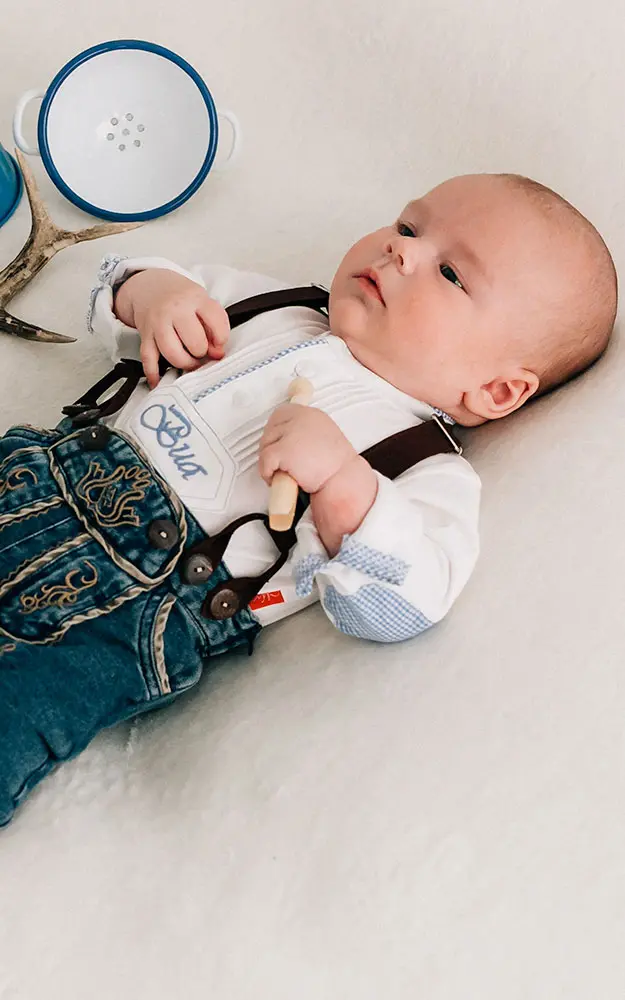 Baby-Body Tommi langarm, blau