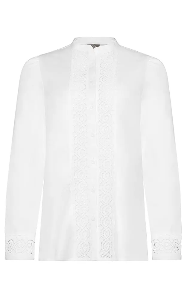 Trachtenbluse 95272, weiß