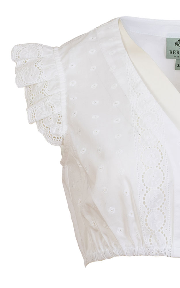 Dirndlbluse 36181, weiß