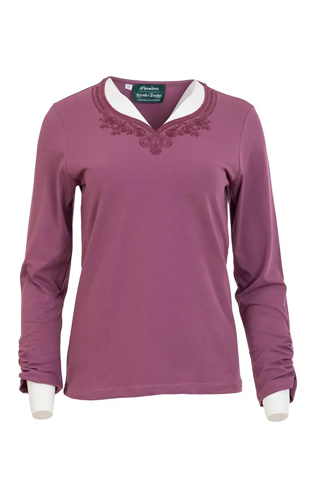 Damen-Shirt 9569 81100, brombeer