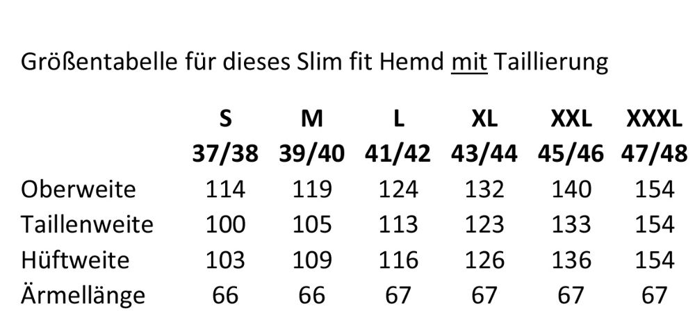 Hemd 2760H 3743, hellblau - Slim fit
