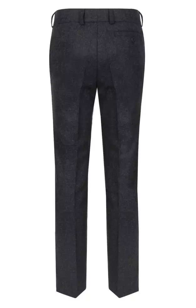 Kinder-Hose Flanell, anthrazit