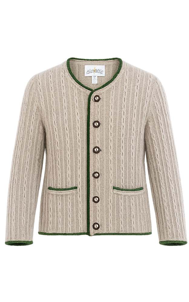 Kinder-Strickjacke SCM44, braun