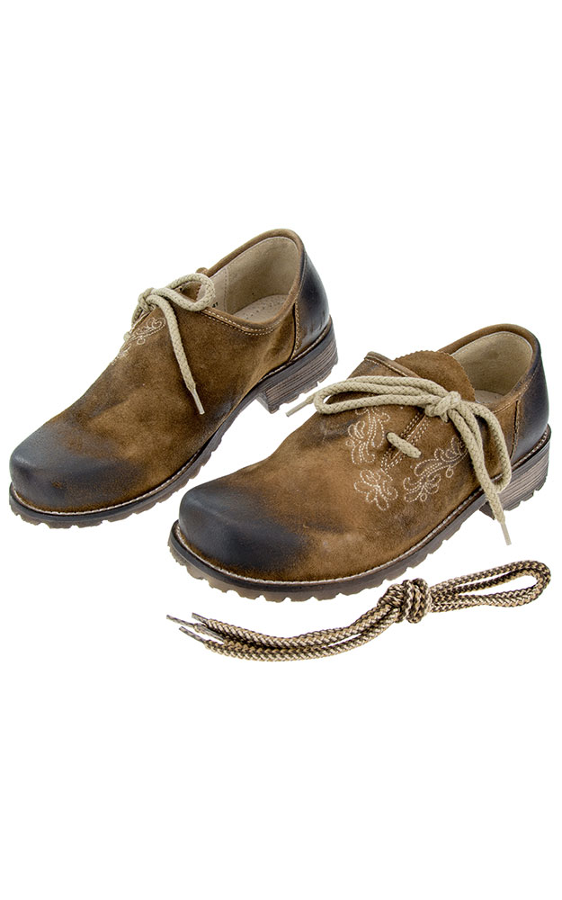 Haferlschuhe Nr. 95 Hias, urig bestickt