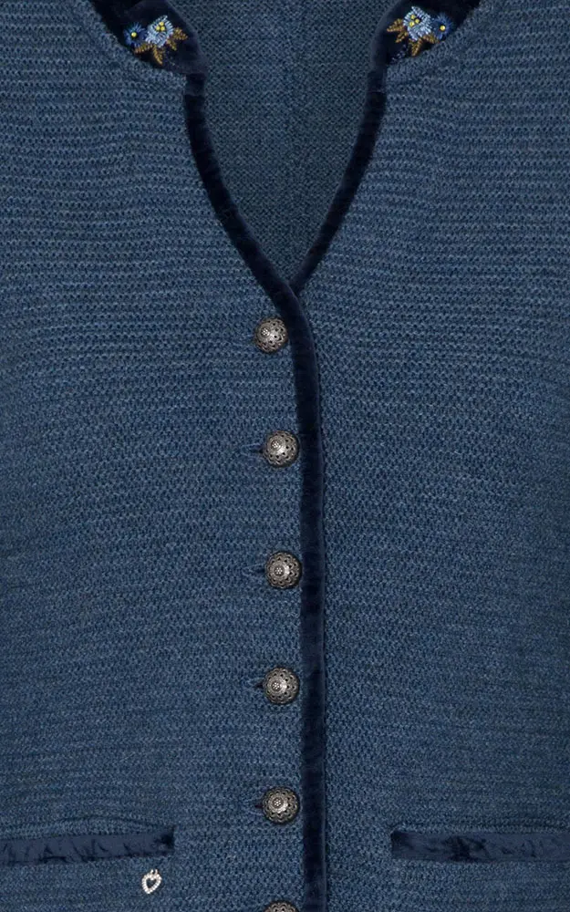 Strickjacke Malta, jeansblau