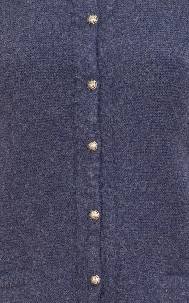 Strickjacke Finnland, blau