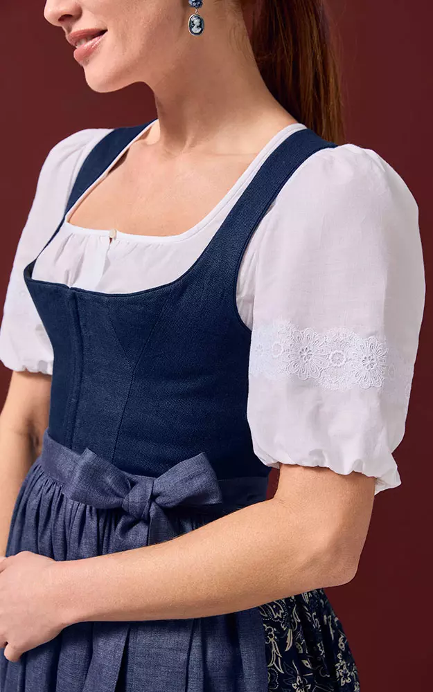 Dirndlbluse01 52156, weiß