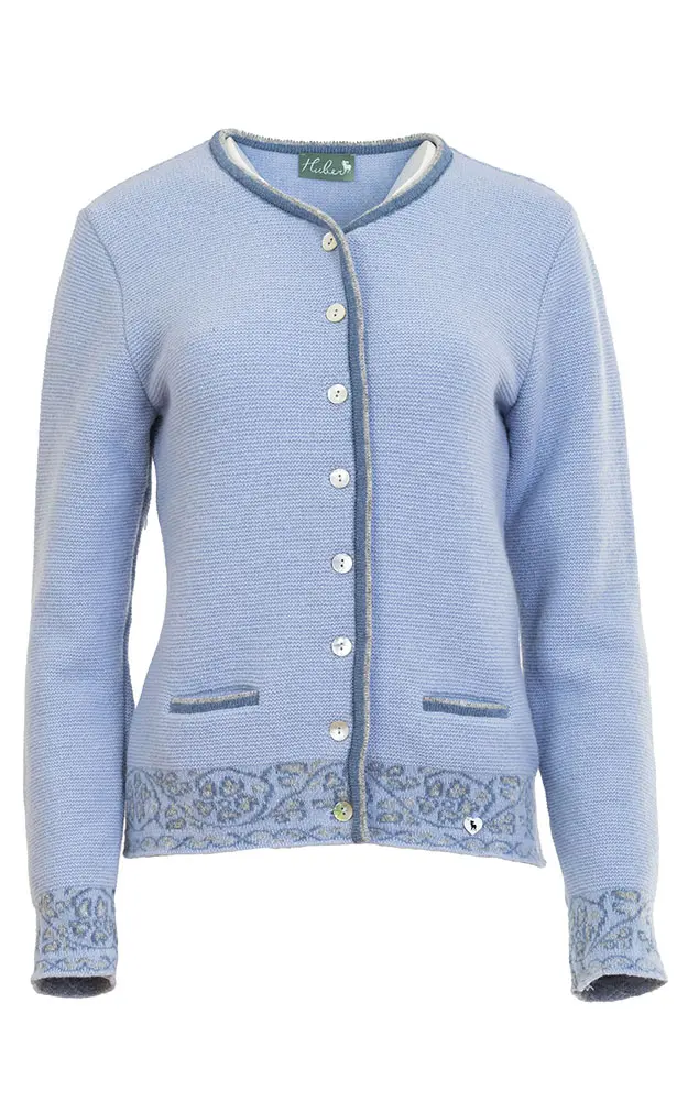 Strickjacke Magdalena, hellblau
