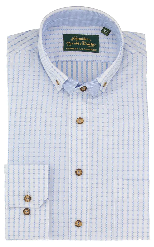 Hemd 2899 3215, hellblau/weiß - Slim fit