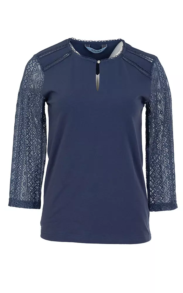 Trachtenshirt 9534 81100, blau