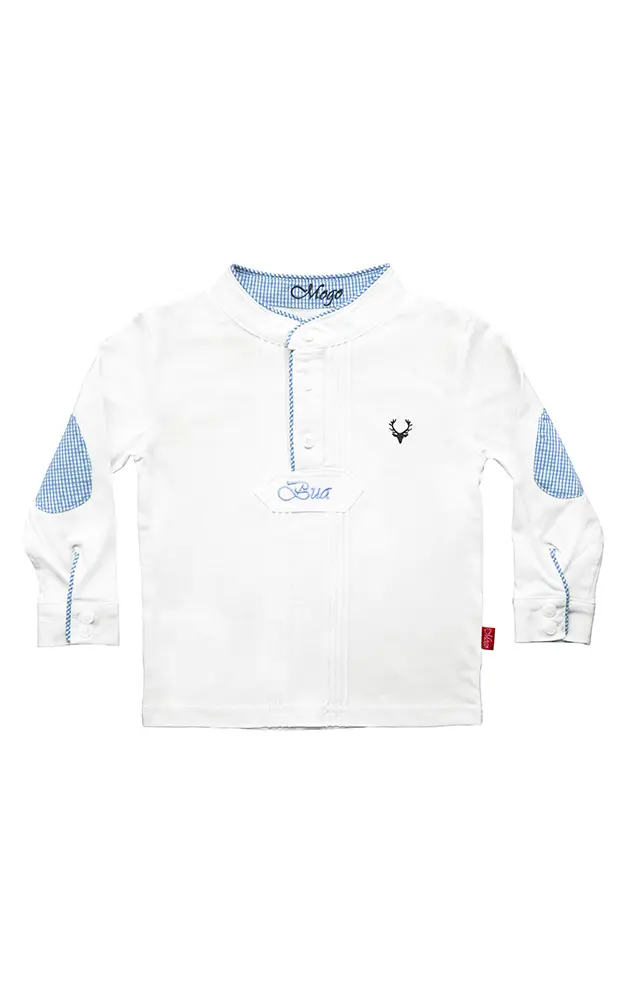 Baby-Body Tommi langarm, blau