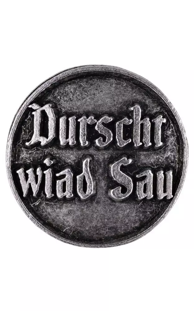 Ansteck-Pin Tradition - Durscht wiad Sau