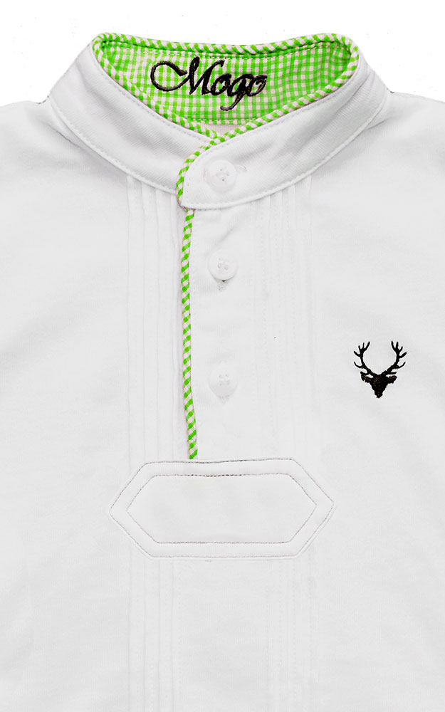 Baby-Body Fabi kurzarm, grün