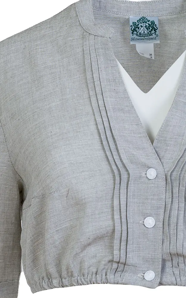 Dirndlbluse Anni, schilfgrün
