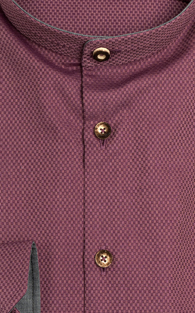 Hemd Riegsee, weinrot - Tailored fit