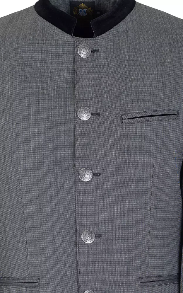 Janker Antonio, schwarz/grau gemustert