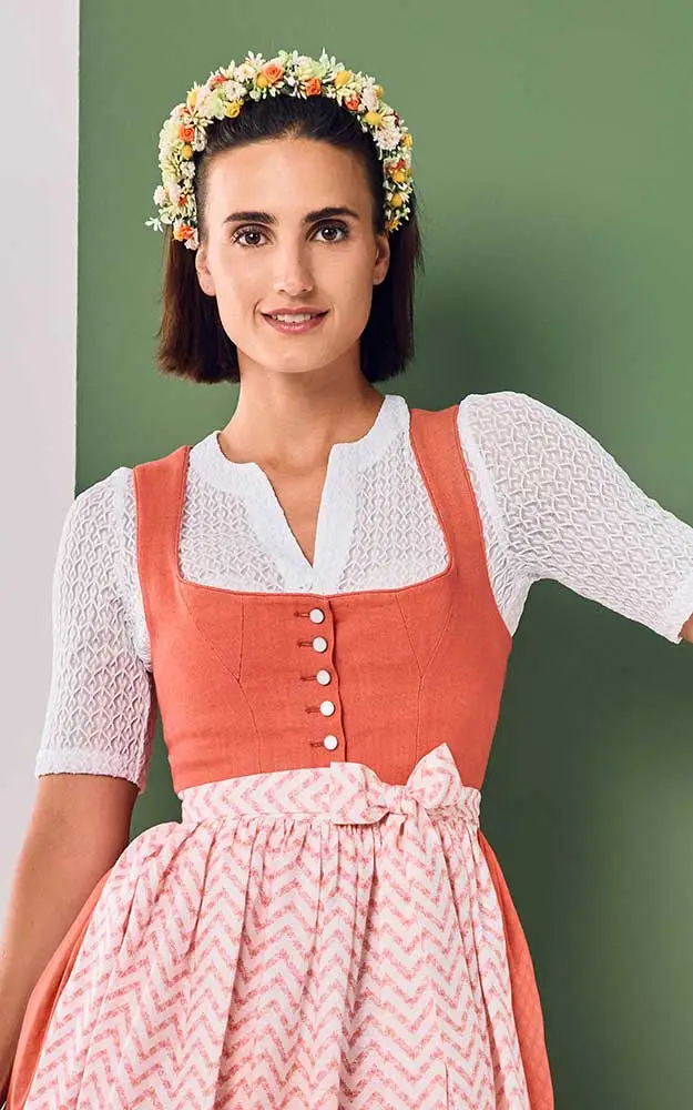 Dirndlbluse Alessa, weiß