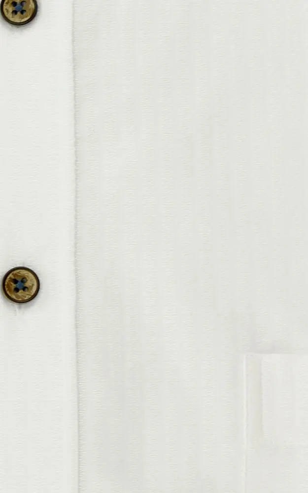 Hemd 3012, weiß/grau - Slim fit