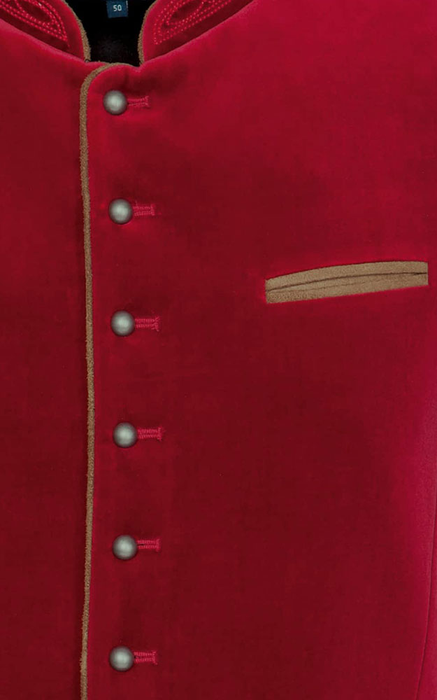 Weste Ricardo, weinrot