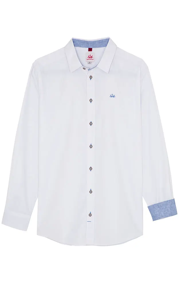 Hemd Flachbach LK, weiß - Slim fit
