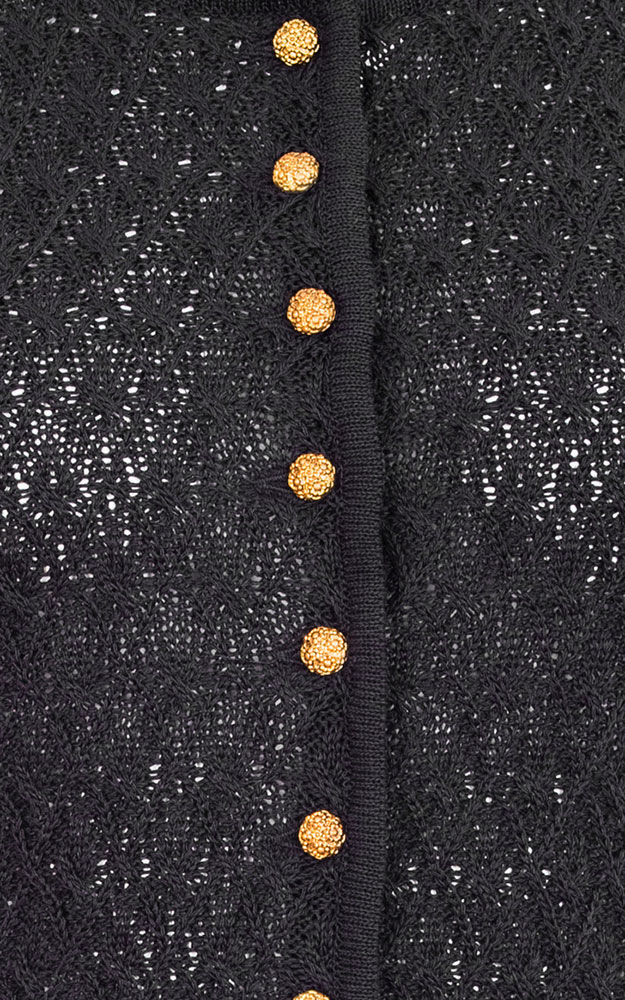 Strickjacke Pa, schwarz