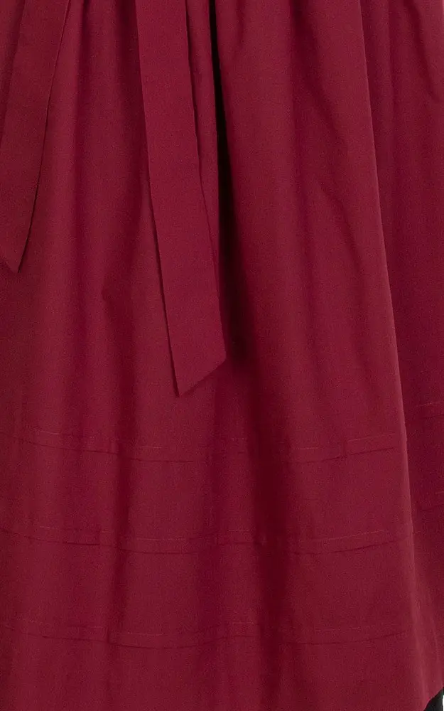 Schürze Stufen Extra, weinrot