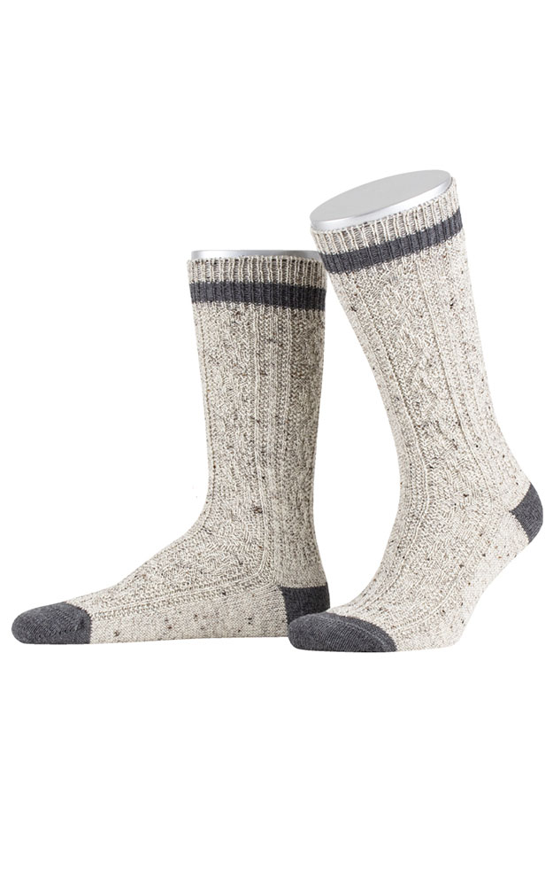 Socken, melange/dunkelgrau