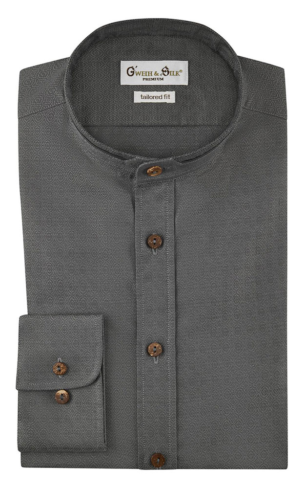 Hemd Schrecksee, grau - Tailored fit