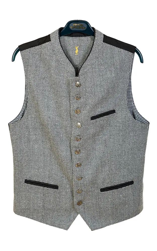 Weste WS 1167, schwarz/weiß