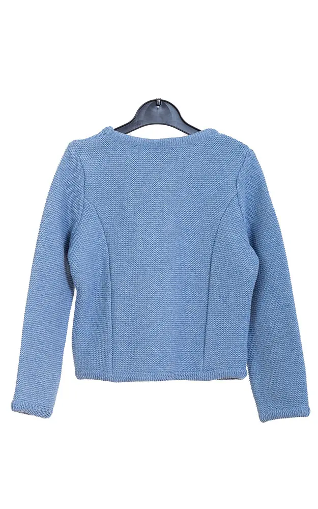 Kinder-Strickjacke Ännchen, jeansblau