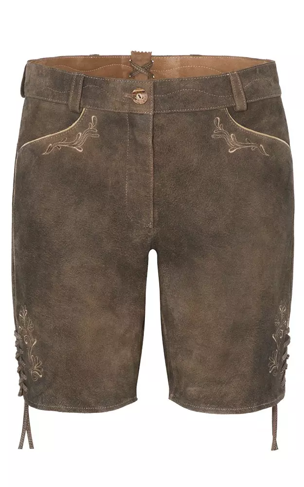 Damenlederhose Bessie, vulkan