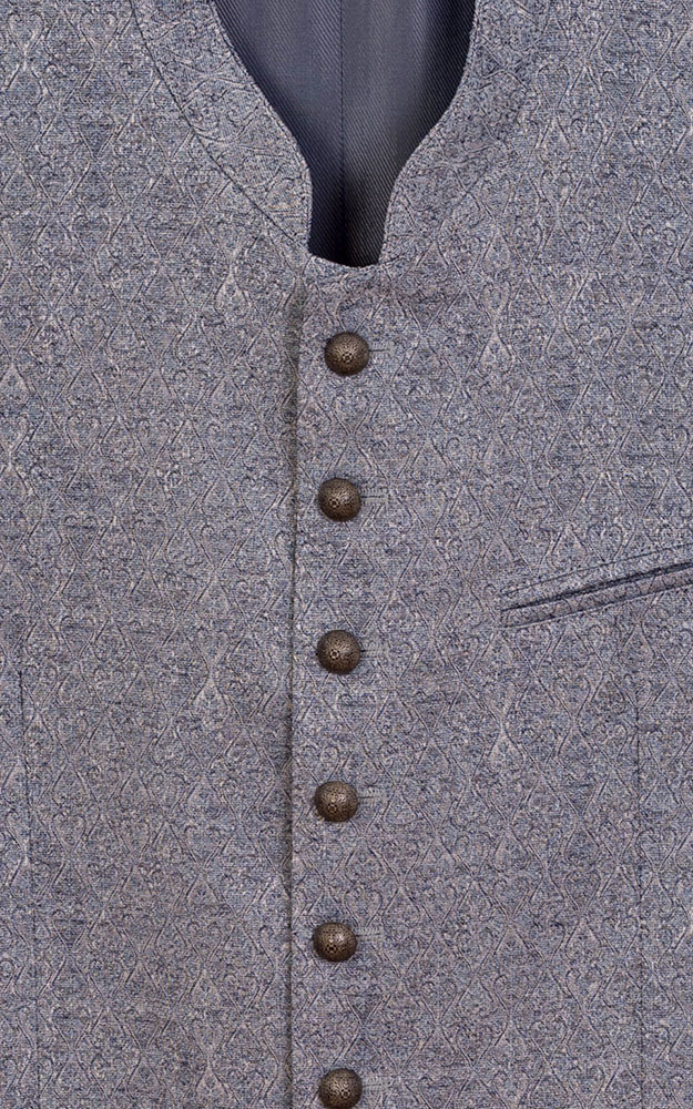 Weste Belvedere 9624, blaugrau