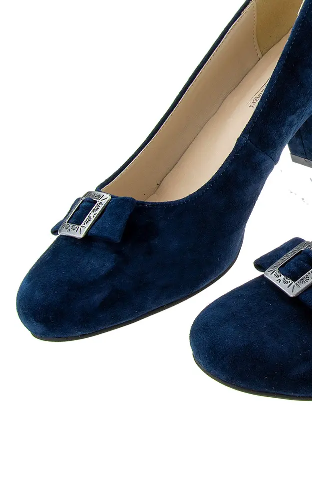 Velours-Schuhe 3000014017, dunkelblau