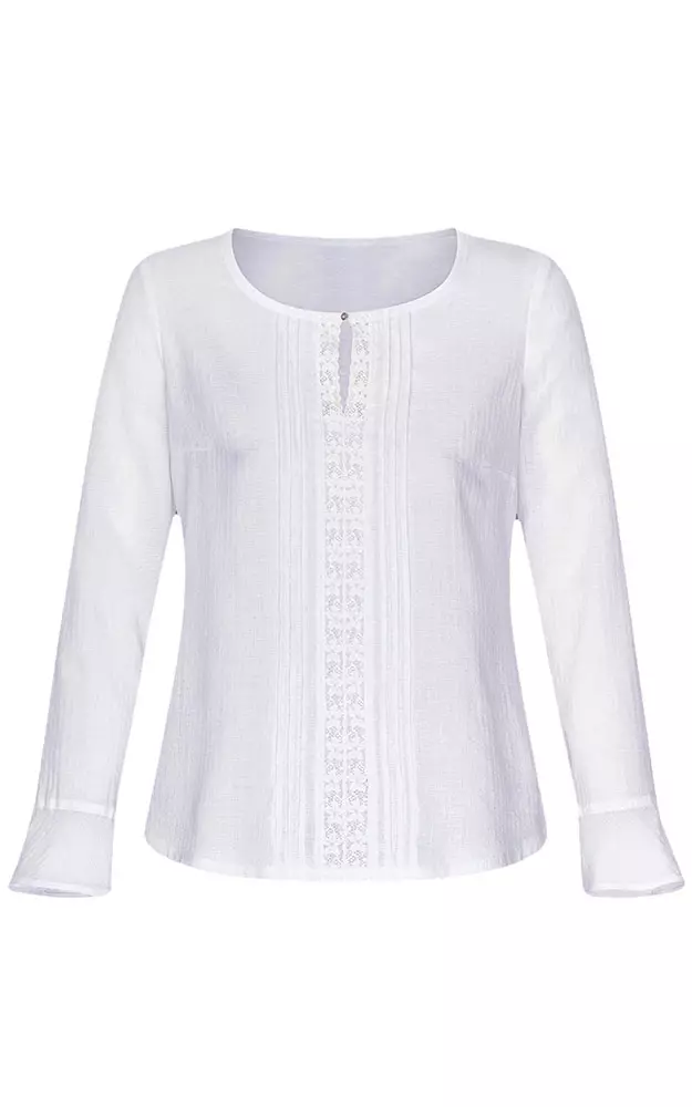 Trachtenbluse 05135J, weiß