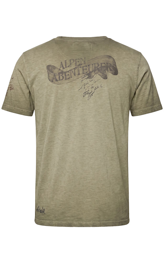 T-Shirt Biker, oliv