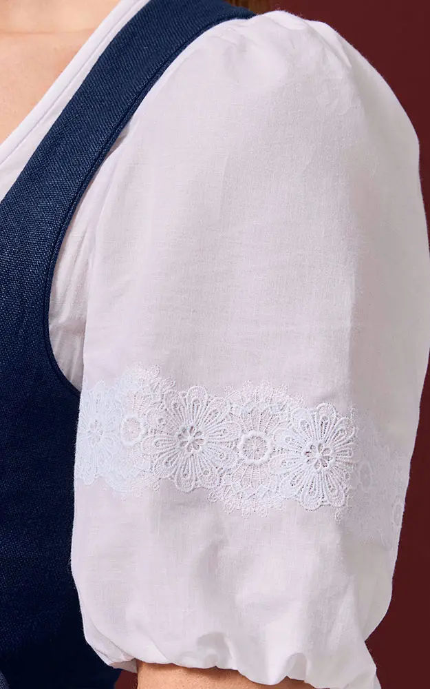 Dirndlbluse01 52156, weiß