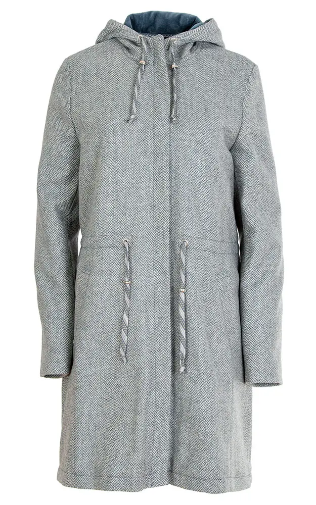 Mantel Kärnten, blau/beige