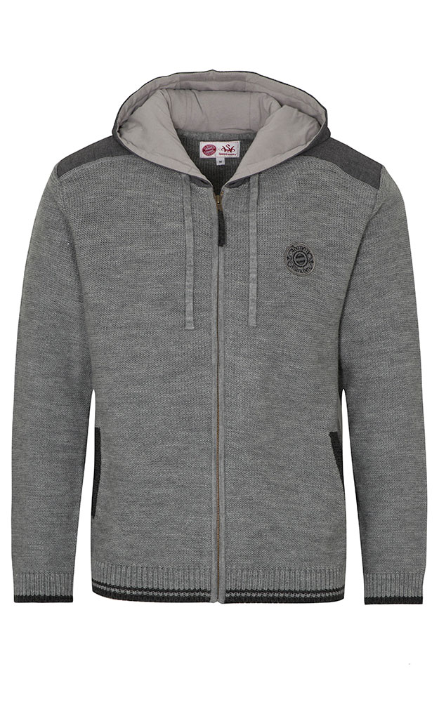 Strickjacke Gavin, grau - FC Bayern