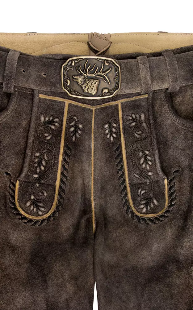 Lederhose Flavio mit Gürtel, marokko