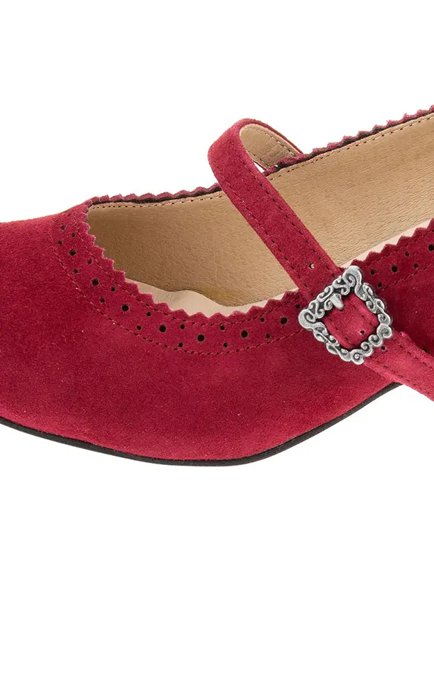 Schuhe Riemchen, himbeer