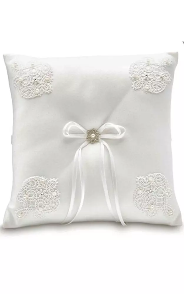 Ringkissen, gedecktes weiß