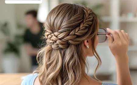 Dirndlfrisur-lange-Haare
